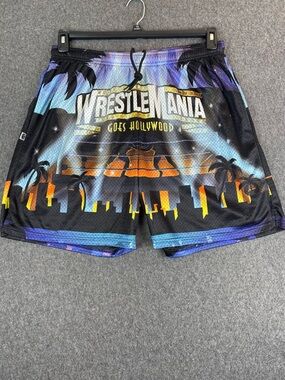 Chalk Line Wrestlemania 39 Goes Hollywood Shorts Mens 2XL Limited Edition WWE